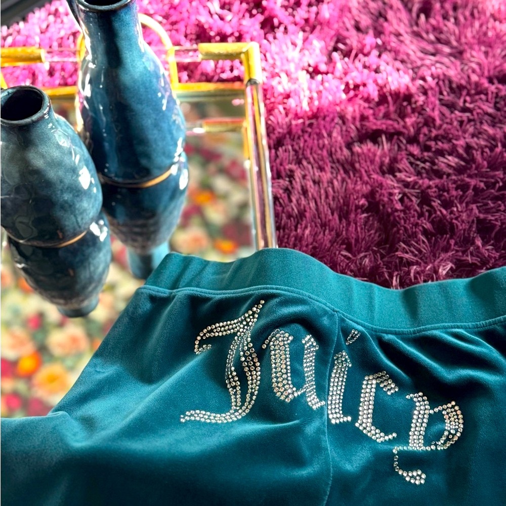 Juicy Couture Green Velour Pants